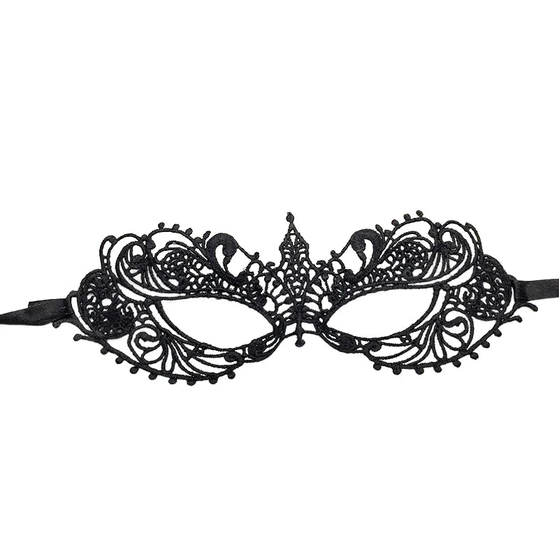 Black Lace Masquerade Mask – Venetian Eye Mask