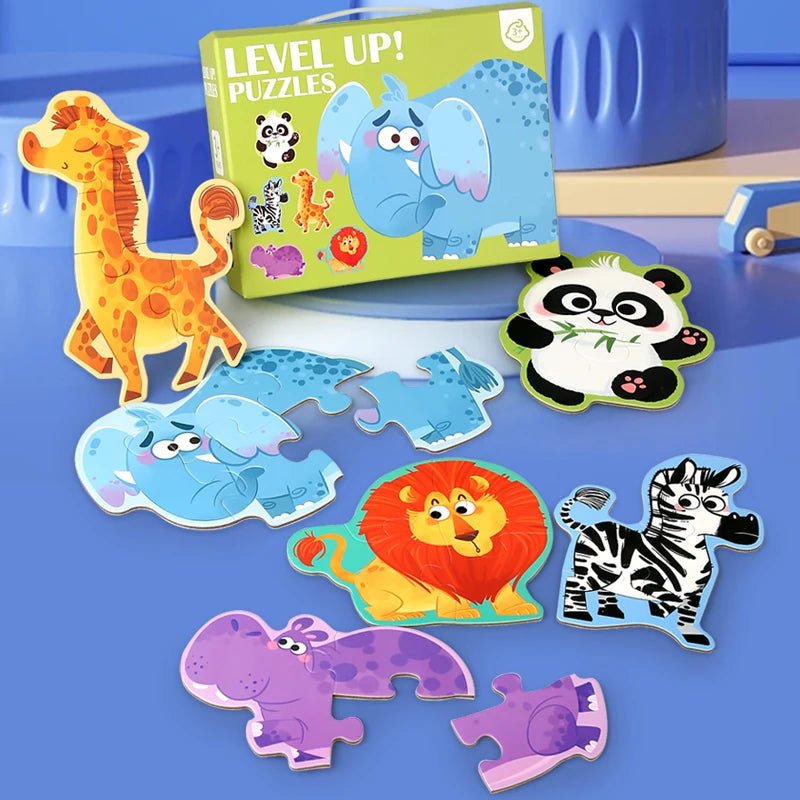Educational Animal Puzzle Kids Jigsaw Shape Matching Toy
