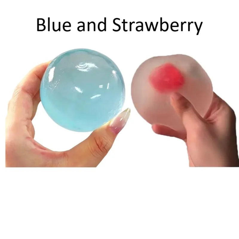 Strawberry Mochi Squishy Toy – Slow-Rebound Stress Relief