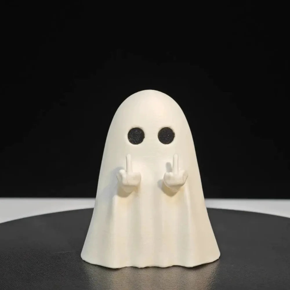 Middle Finger Ghost Halloween Decor Figurine