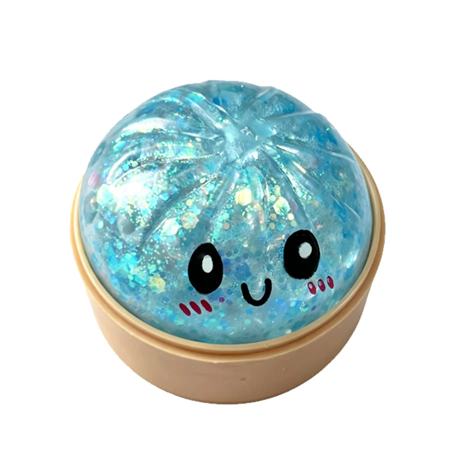 Glitter Dumpling Squishy Toy Colorful Rebound Fidget