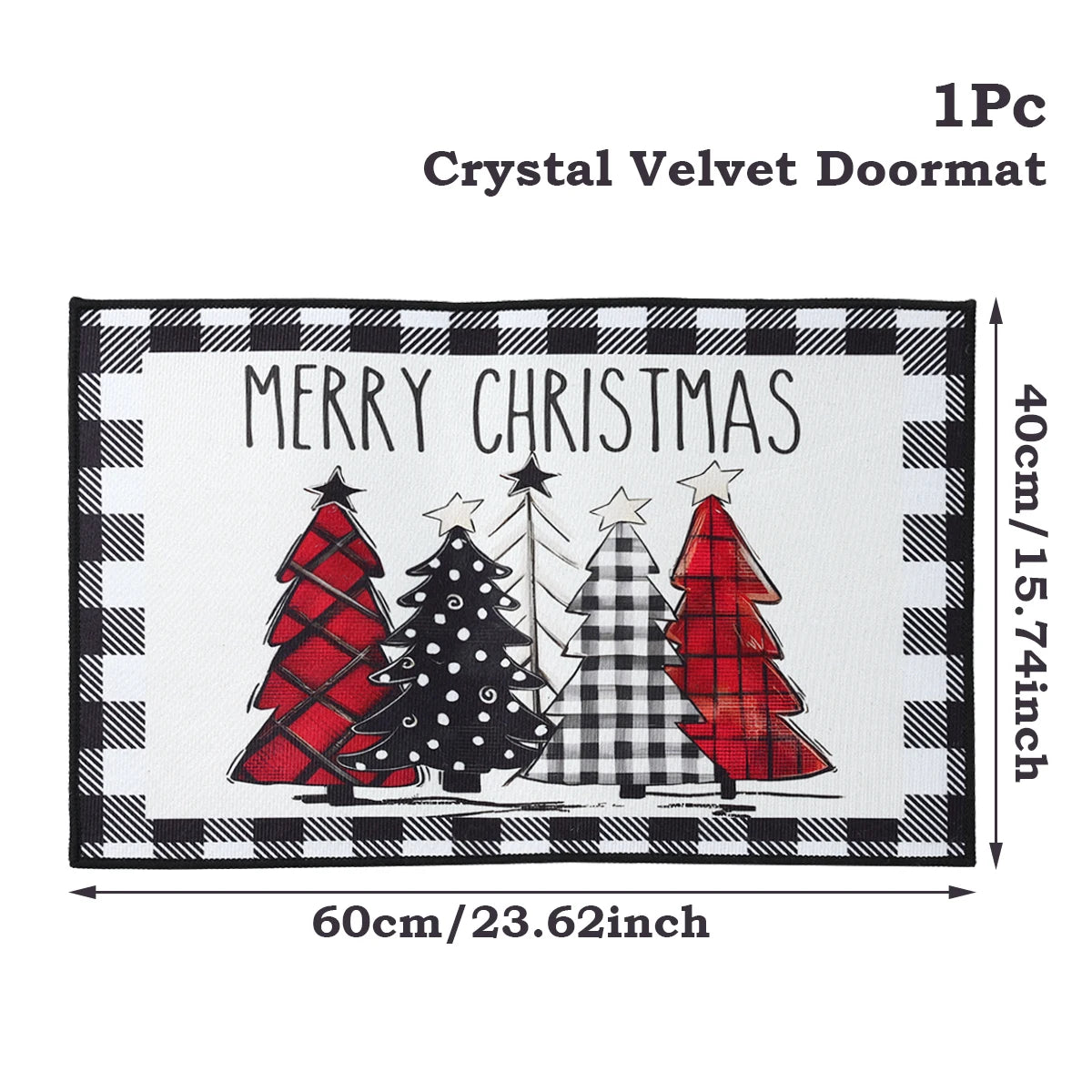 Christmas Door Mat Santa Claus Merry Christmas Home Decor