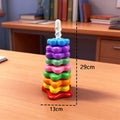 Baby Rainbow Stacking Toy – Rotating Montessori Tower