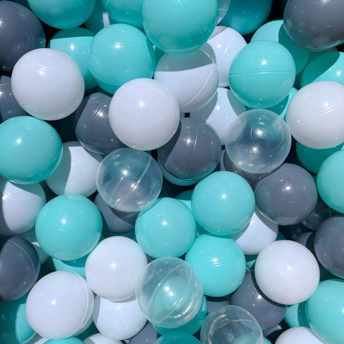 50 Pack Ball Pit Balls – Colorful Plastic Play Balls