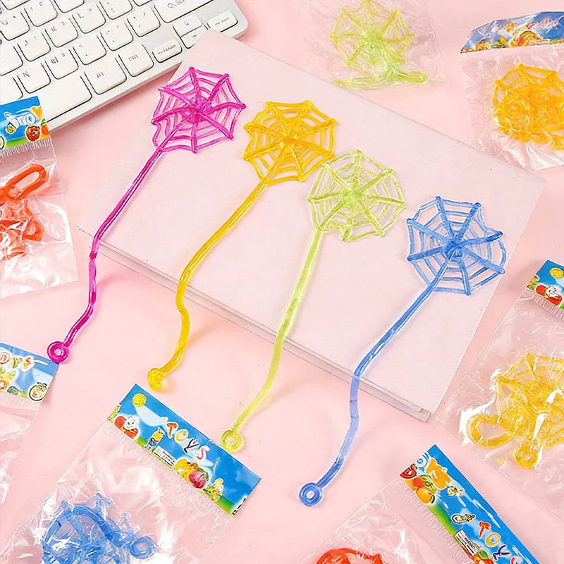 Sticky Hands & Spider Web Toys – Halloween Party Favors