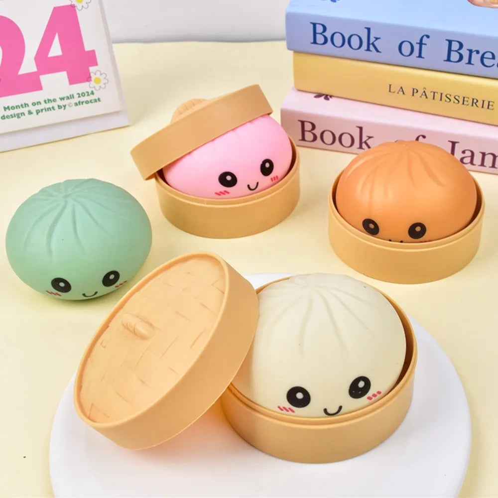 Dumpling Squishy Toy – Slow-Rising Food Fidget Stress Ball
