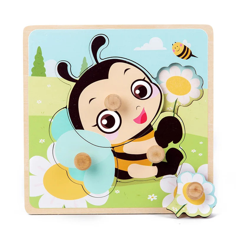 Montessori Wooden Puzzle Educational Shape Matching Toy