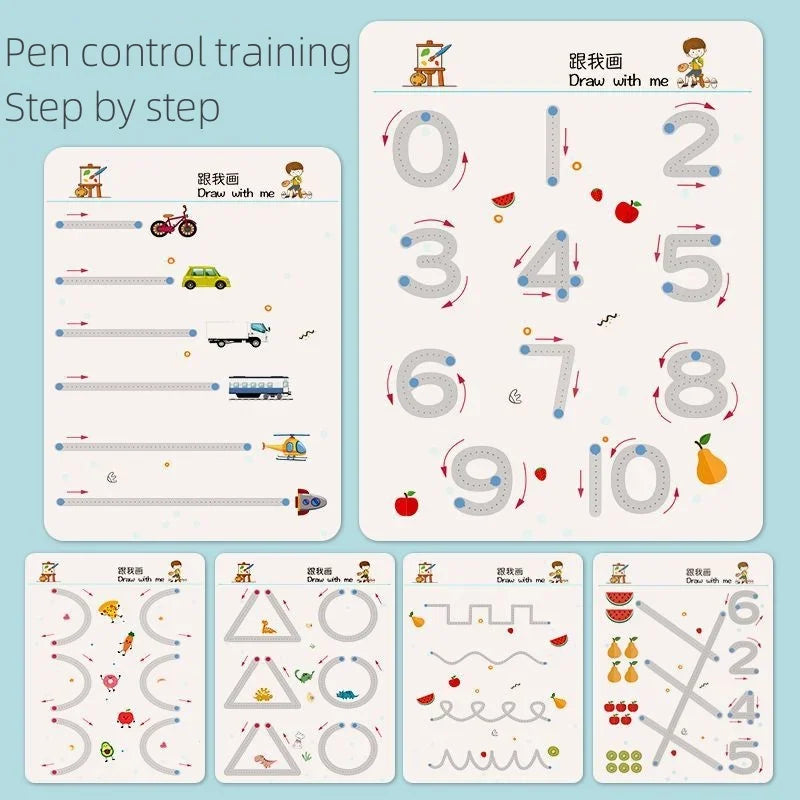 Magical Tracing Workbook – Kids Drawing and Writing Practice Set