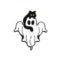 Halloween Punk Ghost Collected Enamel Pin Custom Spooky Boo With Black Cat Brooches Clothes Lapel Badge Jewelry Gift for Friends
