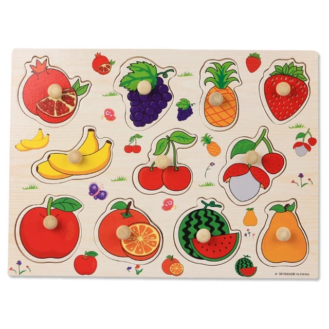 Montessori Wooden Puzzle Educational Shape Matching Toy