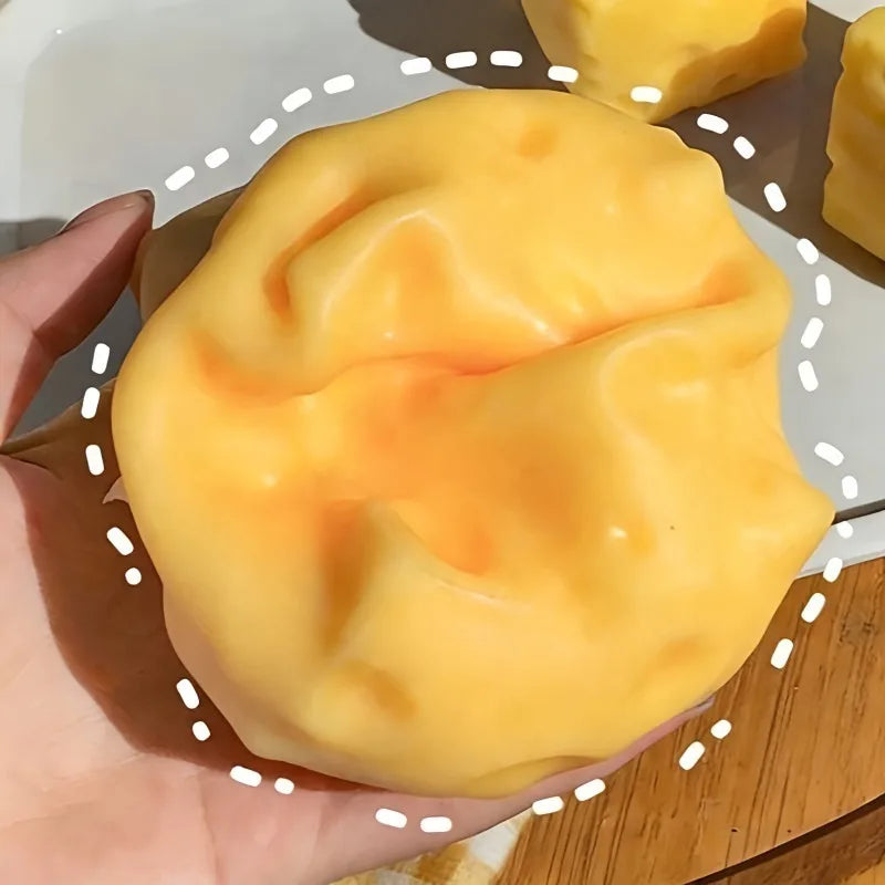 Giant Cheese Squishy Fidget Toy – Extra Large Slow-Rising