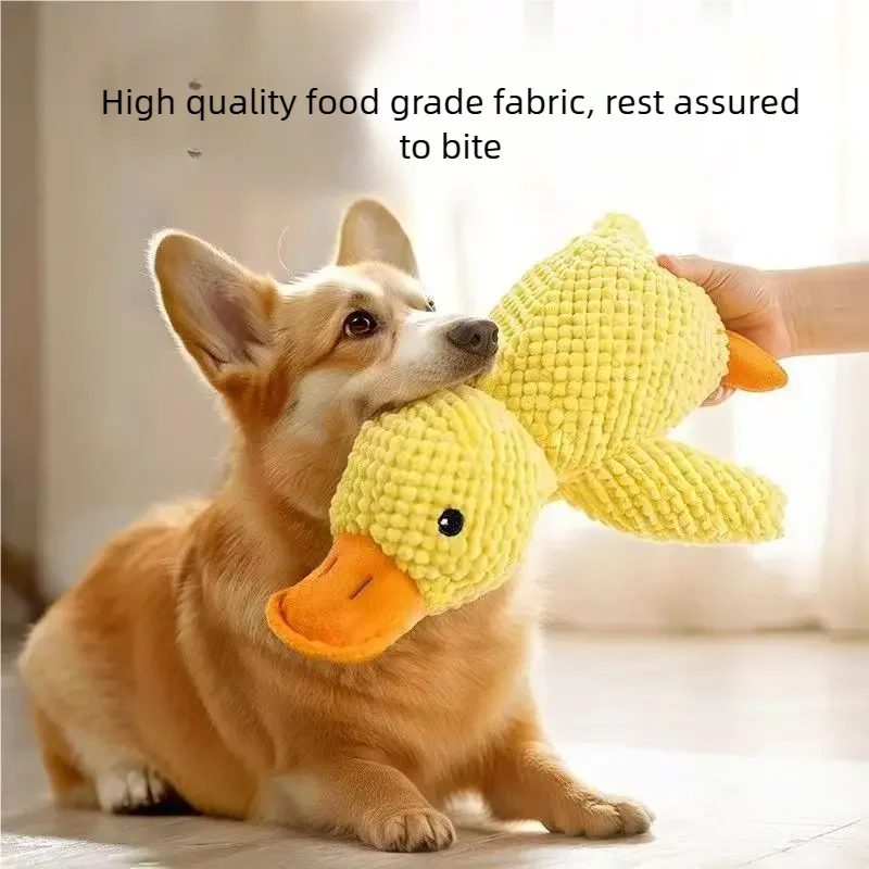 Duck Squeaky Dog Toy – Soft Plush Puppy Companion