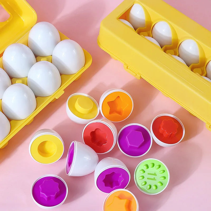 Egg Shape Matching Toy – Color and Shape Learning Puzzle