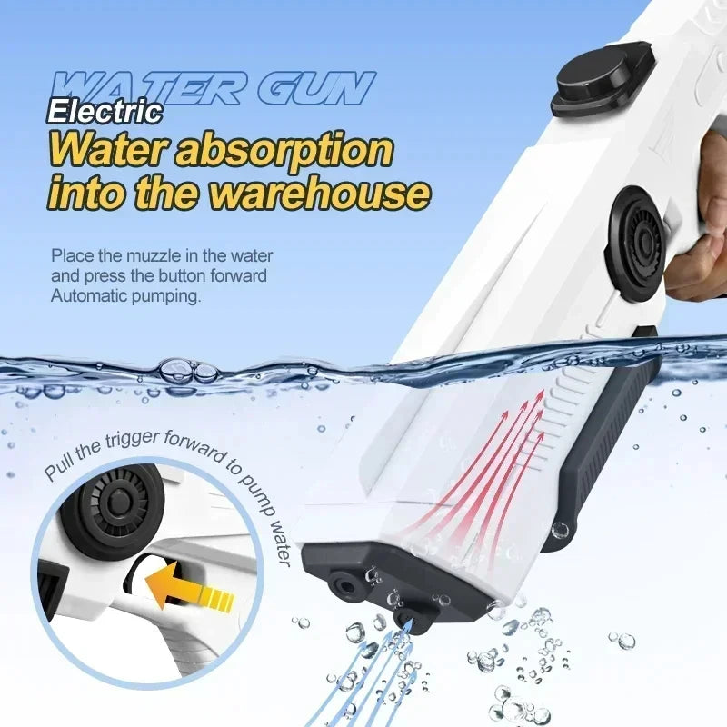 Automatic Electric Water Gun – Rechargeable Outdoor Water Blaster