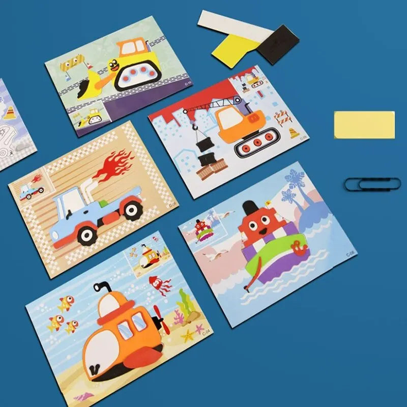 3D EVA Foam Stickers for Kids – 10-Piece DIY Craft Kit