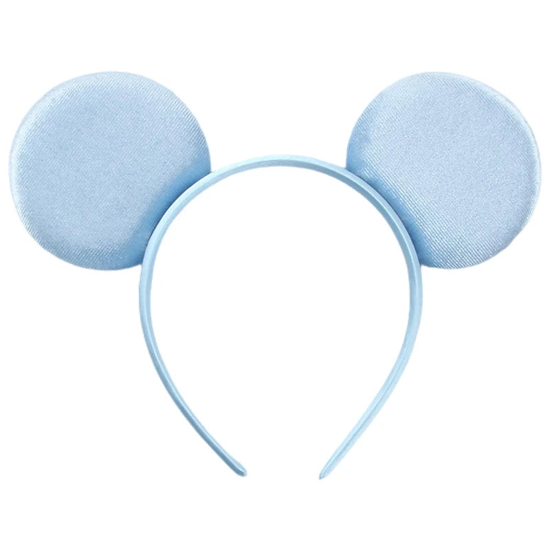 Mouse Ears Headband – Velvet Bow Hair Accessory