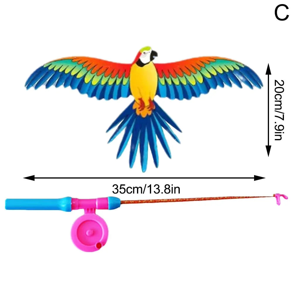Triangle Kite for Kids – Handmade Animal Flying Kite Set