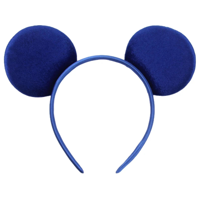 Mouse Ears Headband – Velvet Bow Hair Accessory
