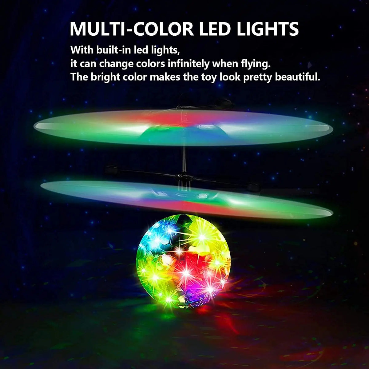 Luminous Induction Gyroscope Toy Colorful Flashing Ball