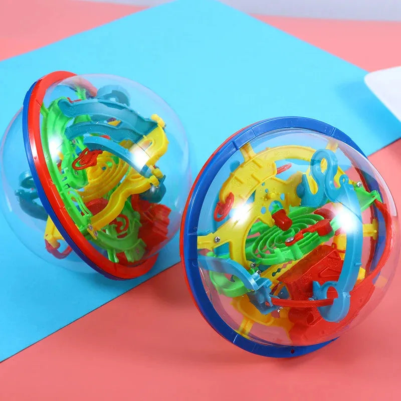 3D Maze Ball Puzzle – Labyrinth Brain Teaser with Stand