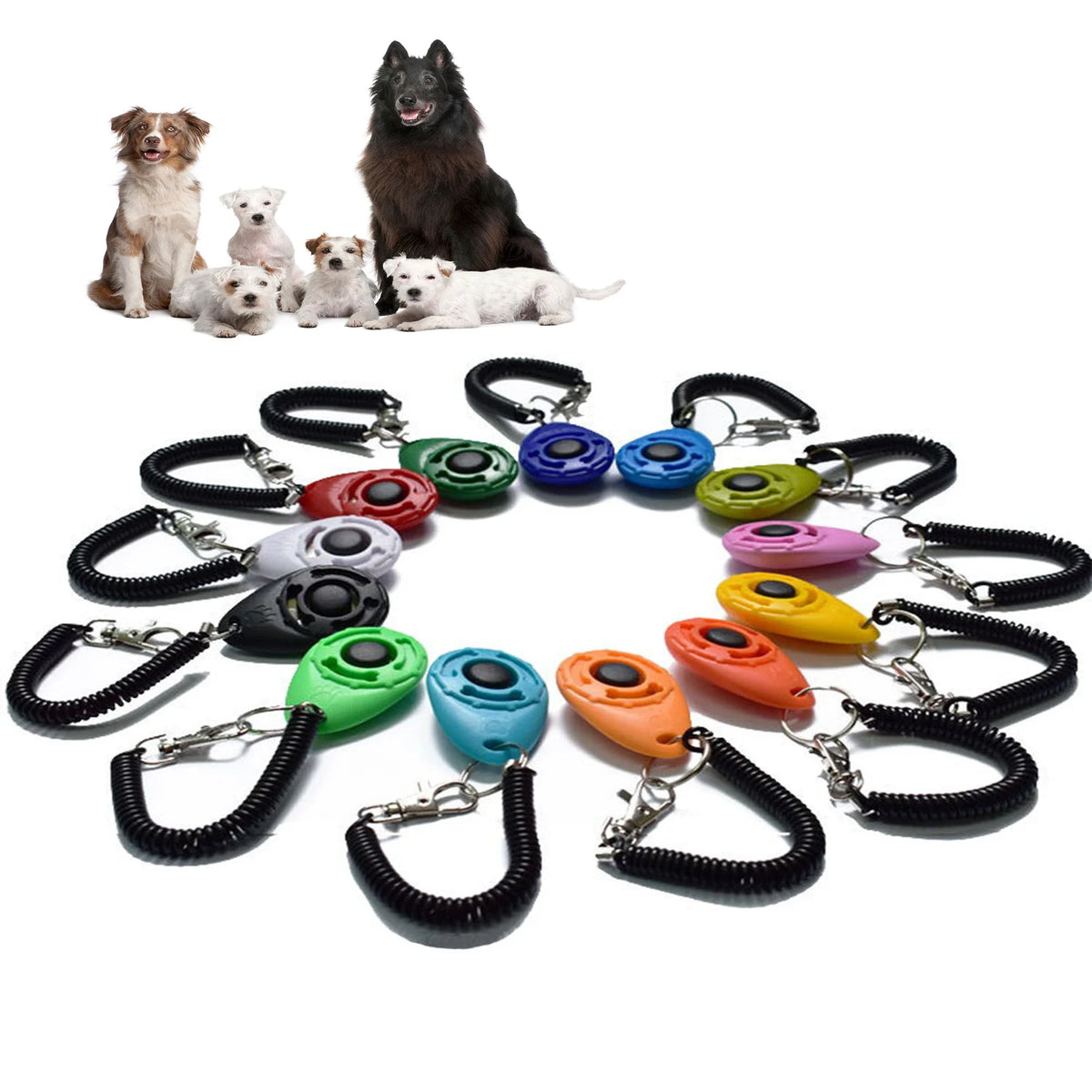 Dog Training Clicker for Dogs and Cats with Wrist Strap