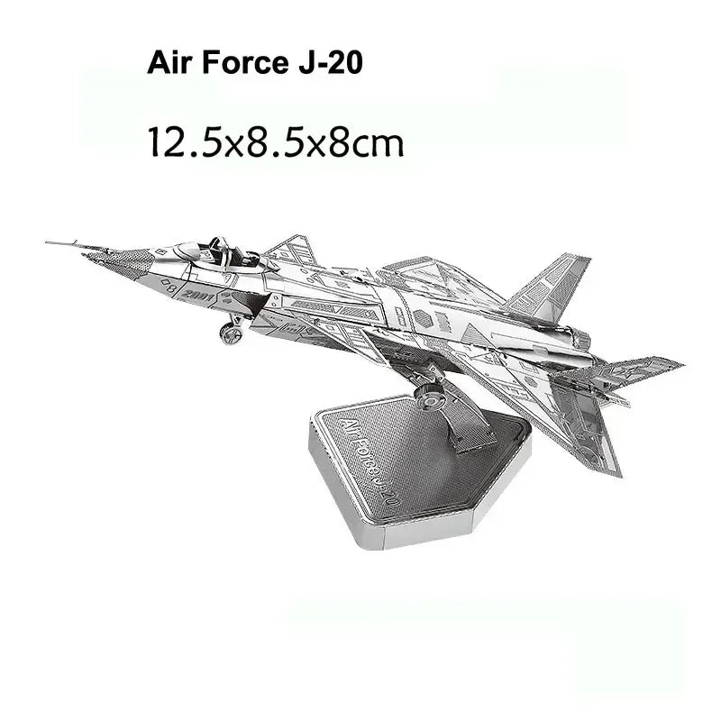 3D Metal Puzzle DIY Aircraft Model Assembly Kit