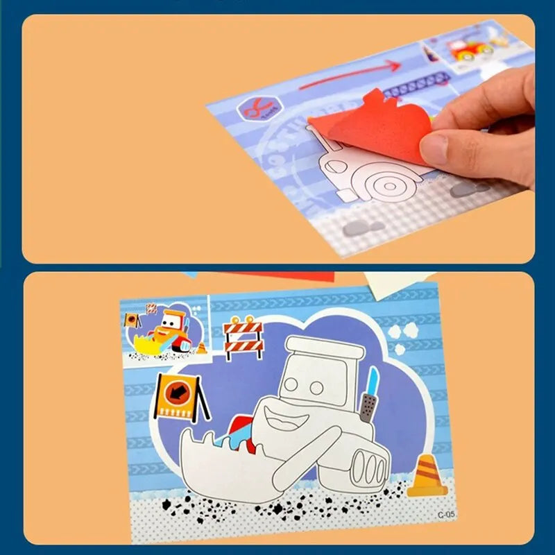 3D EVA Foam Stickers for Kids – 10-Piece DIY Craft Kit