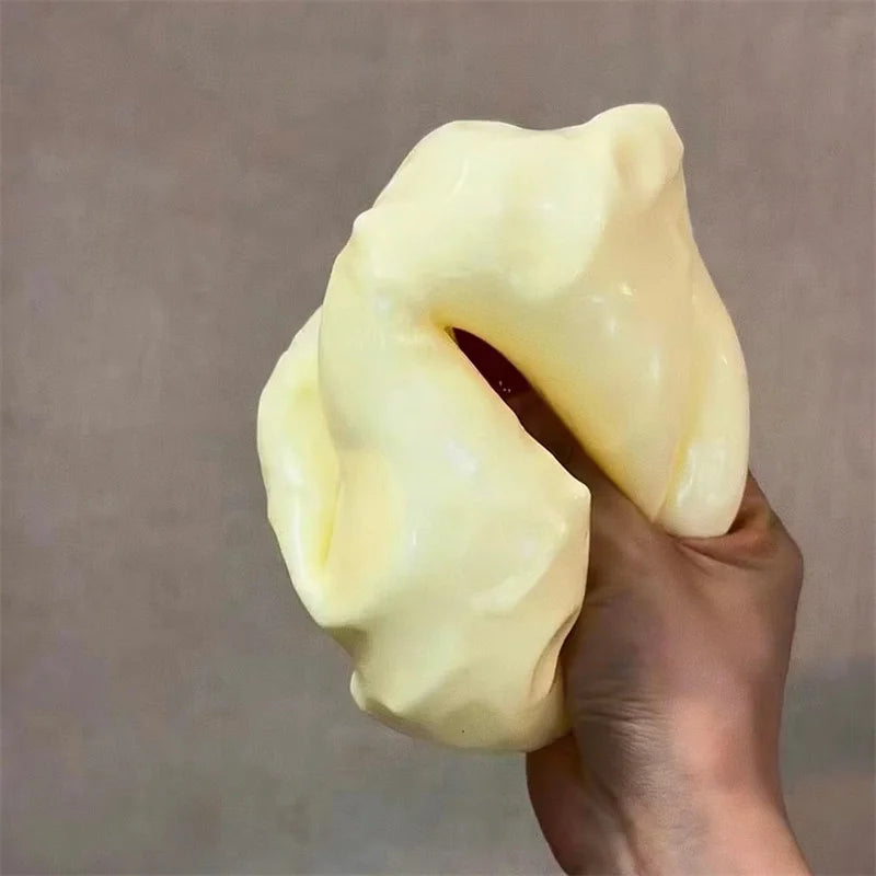 Cheese Stress Ball – Jumbo Shapeable Squeeze Fidget Toy