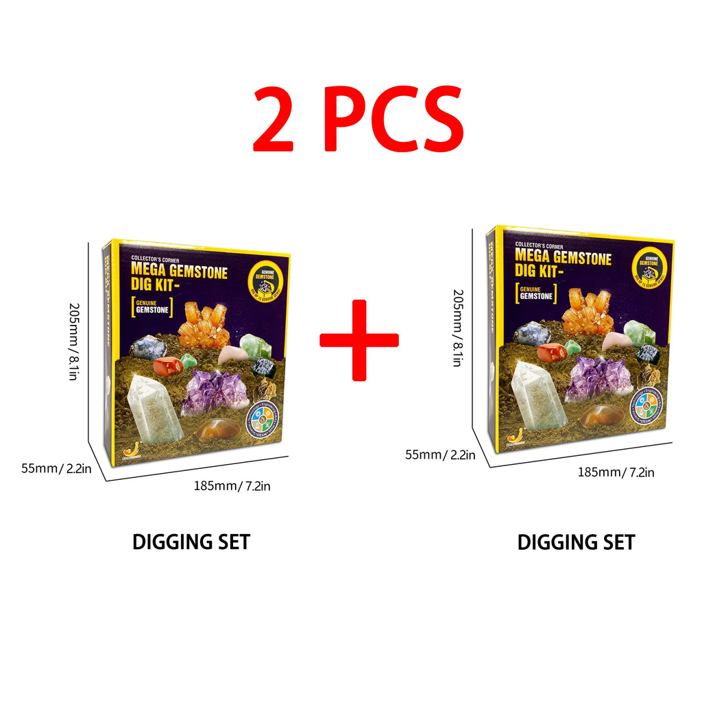 Gemstone Dig Kit – Crystal Mining STEM Discovery Set