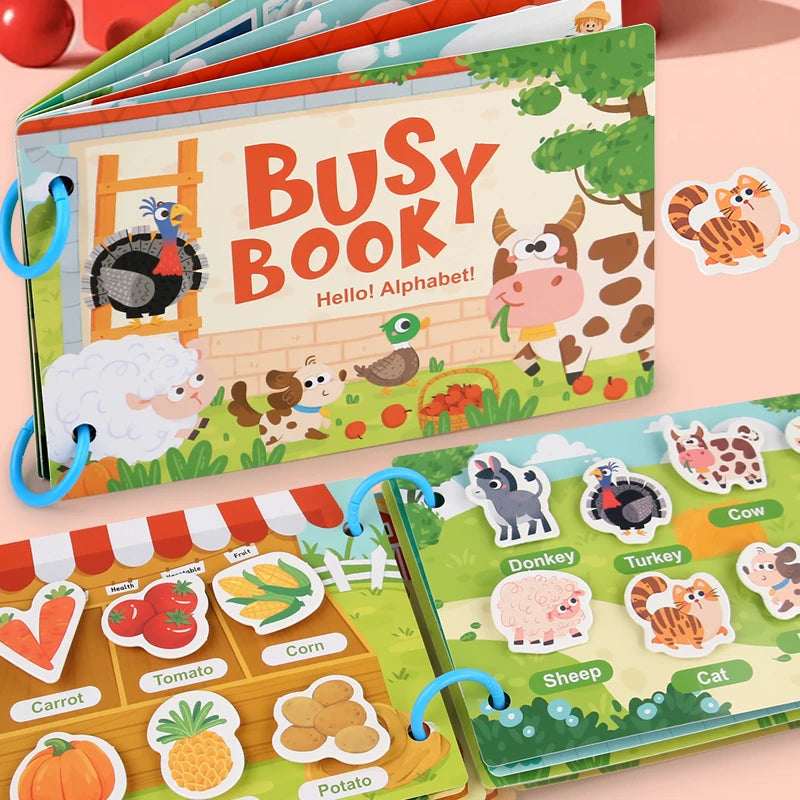 Reusable Activity Books for Kids – Preschool Matching Games