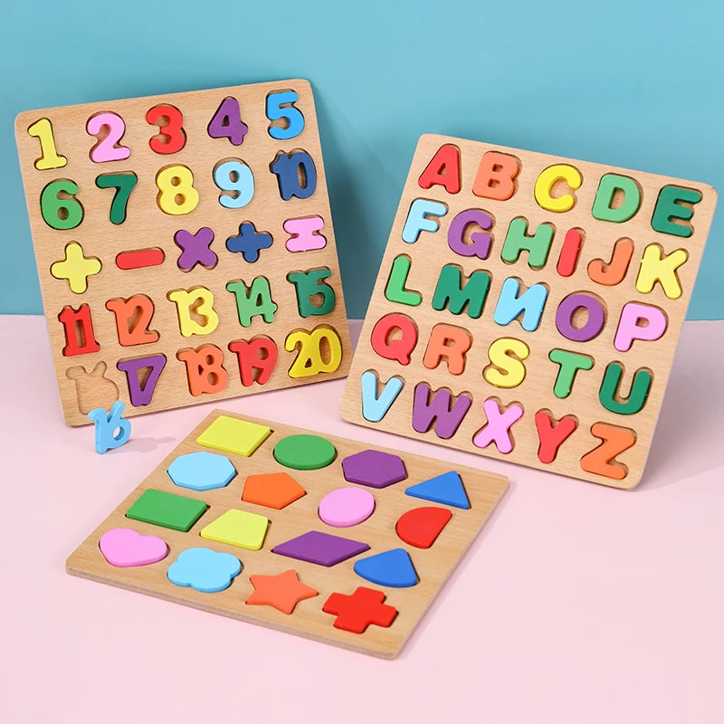 Montessori Wooden Puzzle Educational Shape Matching Toy