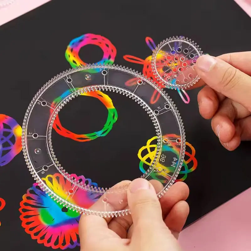Spirograph Drawing Set for Kids – 22-Piece Geometric Art Kit