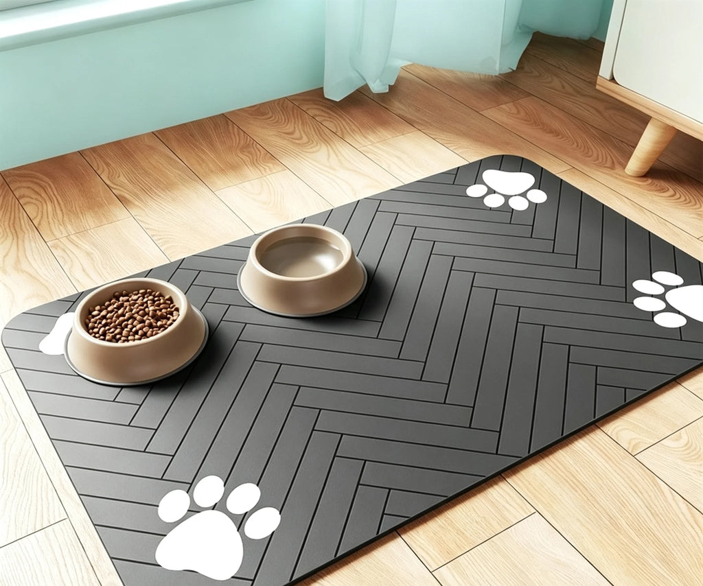 Pet Splash-Proof Mat for Dogs – Easy-Clean Rectangular Pad