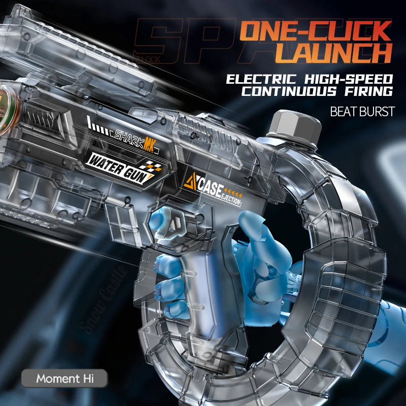 Electric LED Water Gun 400ml Automatic Water Blaster