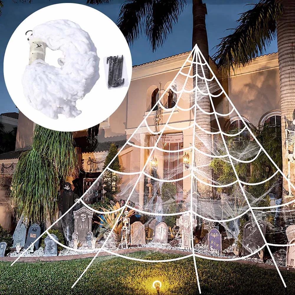 5m Halloween Spider Web Decoration for Haunted House & Yard