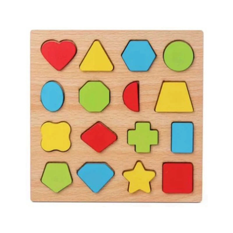 Montessori Wooden Puzzle Educational Shape Matching Toy