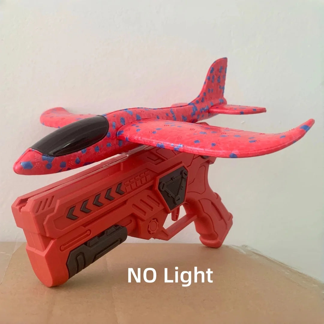 Foam Airplane Launcher Toy – Hand Launch Flying Glider