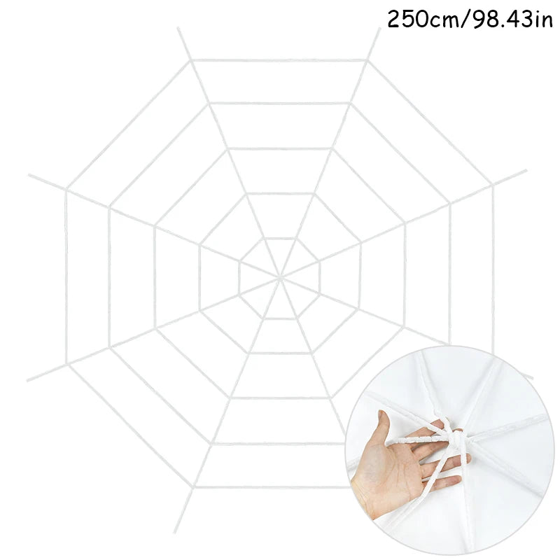 Giant Halloween Spider Web – Stretchy Cobweb Decoration