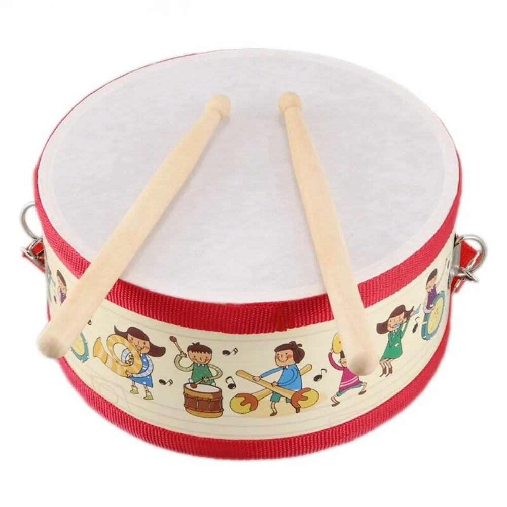 Wooden Kids Drum – 8-Inch Educational Percussion Instrument