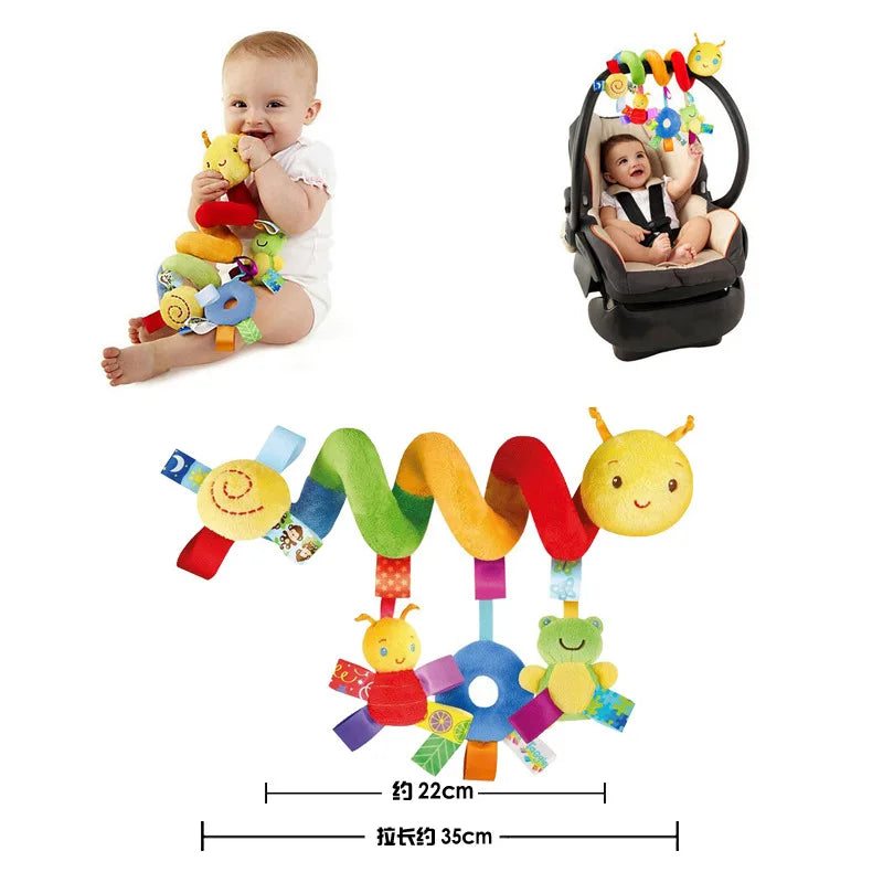 Baby Spiral Stroller Toy – Hanging Rattle for Infants