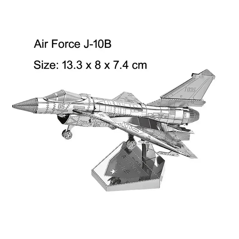 3D Metal Puzzle DIY Aircraft Model Assembly Kit