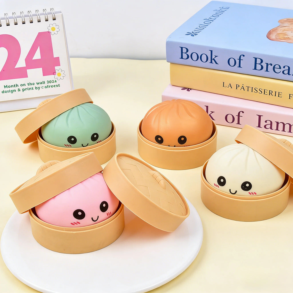 Dumpling Squishy Toy – Soft Rebound Stress Ball
