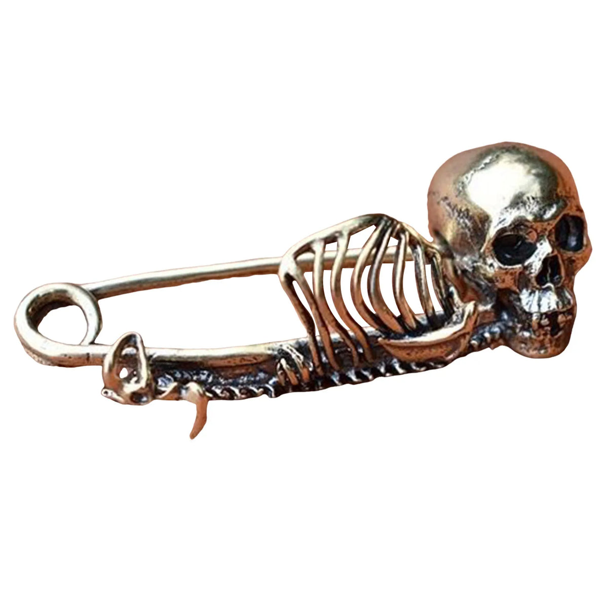 Gothic Skull Brooch – Decorative Lapel Pin Badge