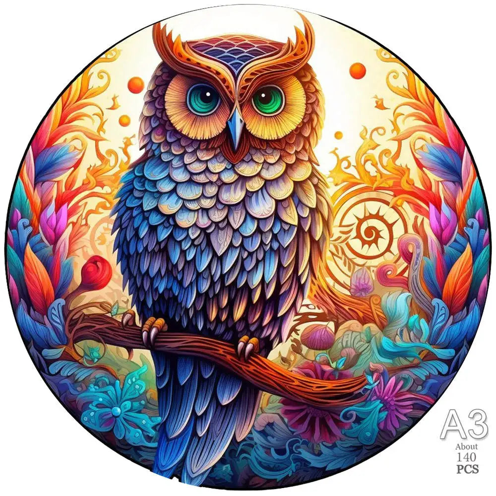 Wooden Animal Puzzle 3D Adult Peacock Bird Fox Jigsaw