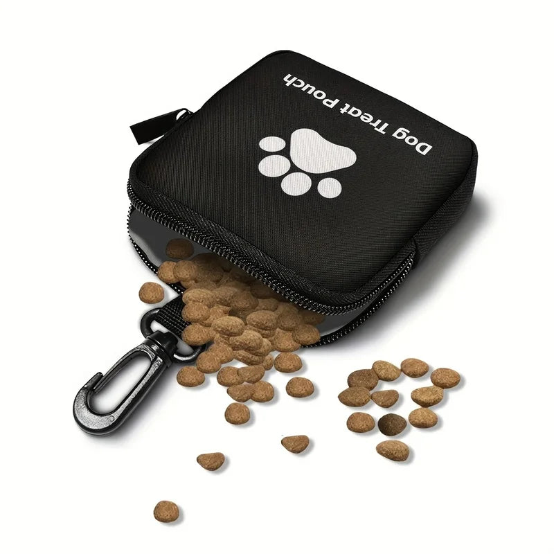Spill‑Proof Zippered Dog Treat Pouch Portable Pet Training Snack Bag for Dog Trainer
