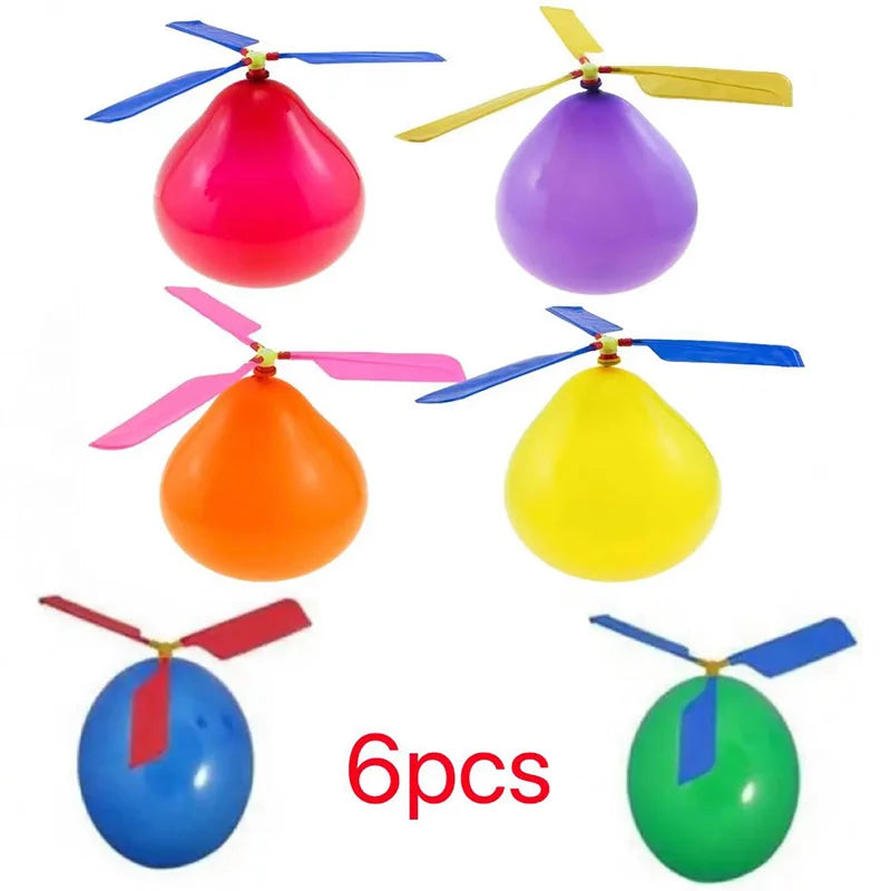 Balloon Helicopter Toy – Outdoor Flying Launcher Set