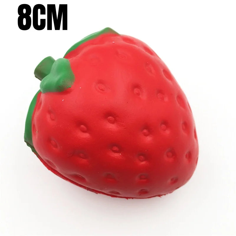 Giant Strawberry Squishy Toy Slow Rising Fruit Fidget