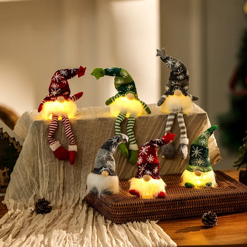 Christmas Gnome Night Light LED Faceless Holiday Decoration