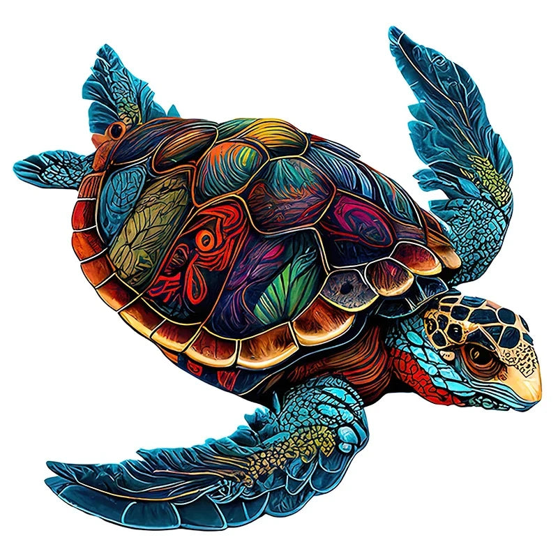 Wooden Animal Puzzle 3D Adult Peacock Bird Fox Jigsaw