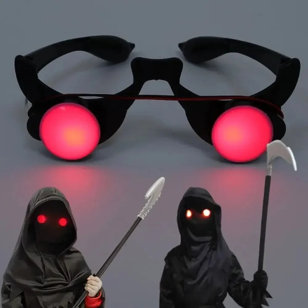 Light-Up Red Eye Halloween Glasses Costume Prop
